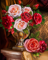 Без бренда «Букет роз в изящной вазе» в Йошкар-Оле