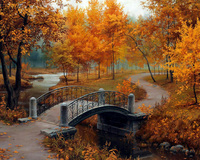 Без бренда «Осенний парк с мостом» в Йошкар-Оле