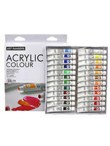 Без бренда «Коробка 24 шт.: Акриловые краски «Две картинки» 24 шт. по 12 мл, проф. пигмент» в Йошкар-Оле