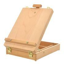 Без бренда «Коробка 6 шт.: Мольберт Две картинки этюдный ящик, настольный, хлопушка 55 см» в Йошкар-Оле