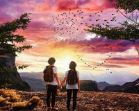 Без бренда «Влюбленные встречают закат на горе» в Йошкар-Оле