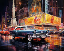 Ретро автомобили в Нью-Йорке