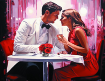 Без бренда «Пара на свидании в ресторане» в Йошкар-Оле в интернет-магазине  Без бренда «Пара на свидании в ресторане» в Йошкар-Оле