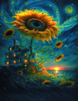 Без бренда «Фэнтези сюжет с подсолнухом» в Йошкар-Оле в интернет-магазине  Без бренда «Фэнтези сюжет с подсолнухом» в Йошкар-Оле