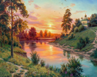 Без бренда «Вид на реку на закате» в Йошкар-Оле в интернет-магазине  Без бренда «Вид на реку на закате» в Йошкар-Оле