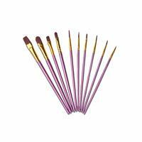 Без бренда «Кисти для рисования набор (10 шт) сиреневые» в Йошкар-Оле